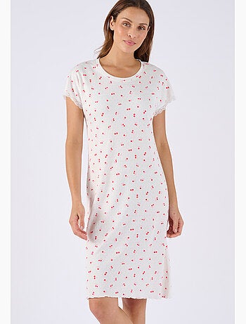 Chemise de nuit en maille pointelle - Damart