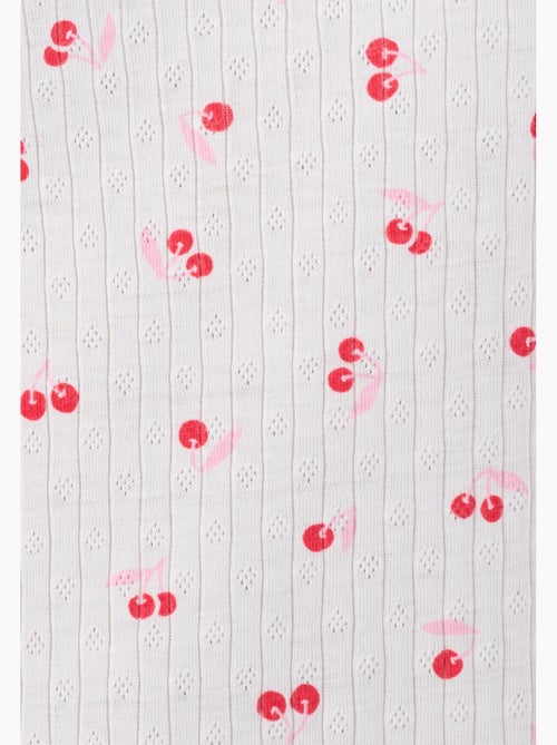 Chemise de nuit en maille pointelle - Damart - Kiabi