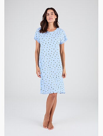 Chemise de nuit en maille pointelle - damart