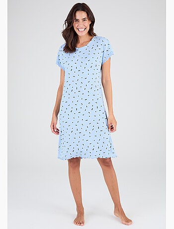 Chemise de nuit en maille pointelle - damart
