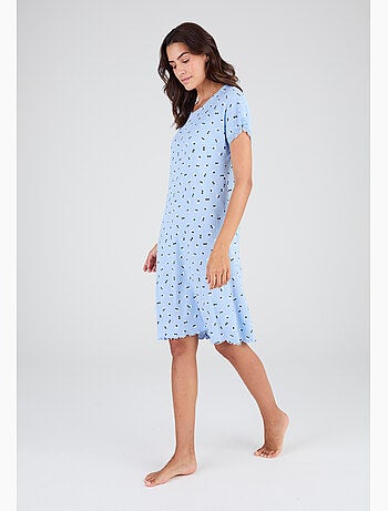 Chemise de nuit en maille pointelle - damart
