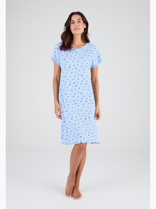 Chemise de nuit en maille pointelle - damart - Kiabi Chemise de nuit en maille pointelle - damart - Kiabi
