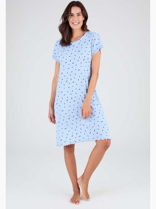 Chemise de nuit en maille pointelle - damart - Kiabi Chemise de nuit en maille pointelle - damart - Kiabi