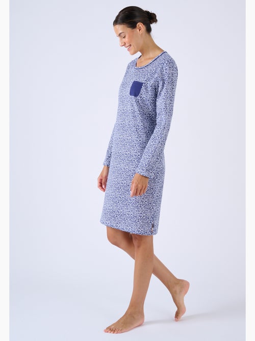 Chemise de nuit en pur coton - Damart - Kiabi