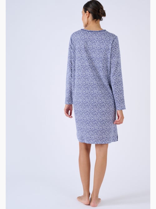 Chemise de nuit en pur coton - Damart - Kiabi