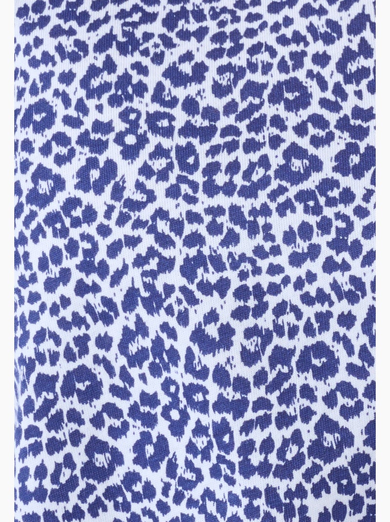 Chemise de nuit en pur coton - Damart Bleu - Kiabi