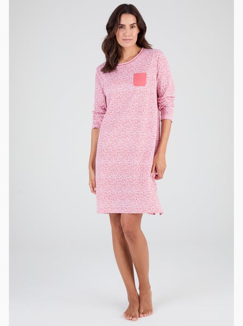 Chemise de nuit en pur coton - Damart - Kiabi