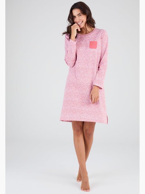 Chemise de nuit en pur coton - Damart - Kiabi