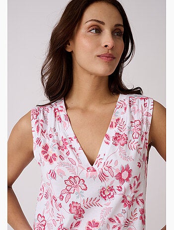 Chemise de nuit en pur coton peigné - Damart
