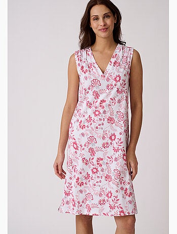 Chemise de nuit en pur coton peigné - Damart