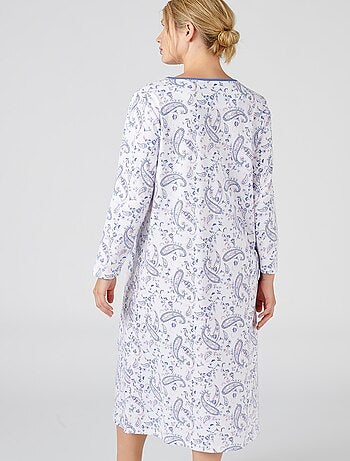 Chemise de nuit en pur coton peigné - Damart