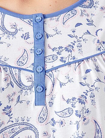 Chemise de nuit en pur coton peigné - Damart