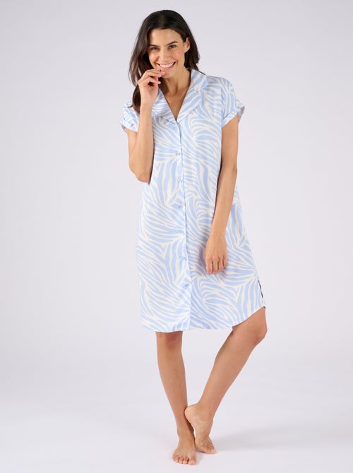 Chemise de nuit en pure viscose - Damart - Kiabi