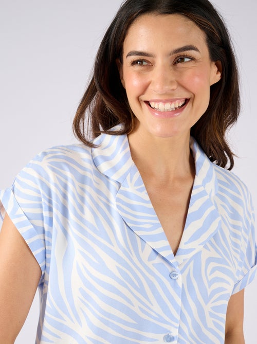 Chemise de nuit en pure viscose - Damart - Kiabi