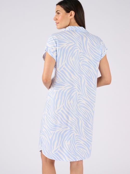 Chemise de nuit en pure viscose - Damart - Kiabi