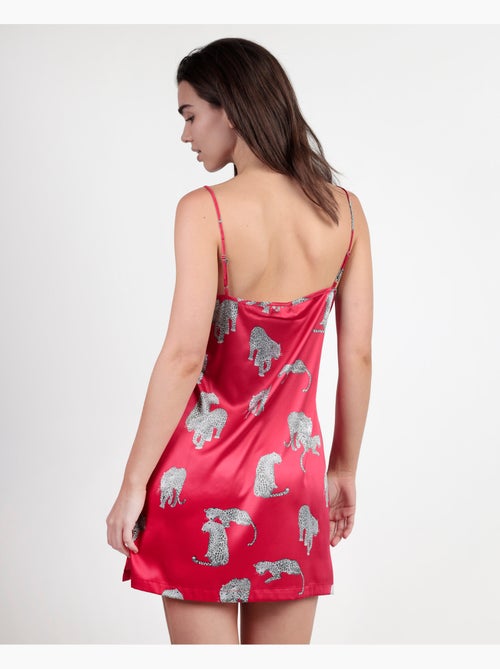Chemise de nuit en satin ADMAS LUXURY Jungle Fever pour femme - Kiabi Chemise de nuit en satin ADMAS LUXURY Jungle Fever pour femme - Kiabi