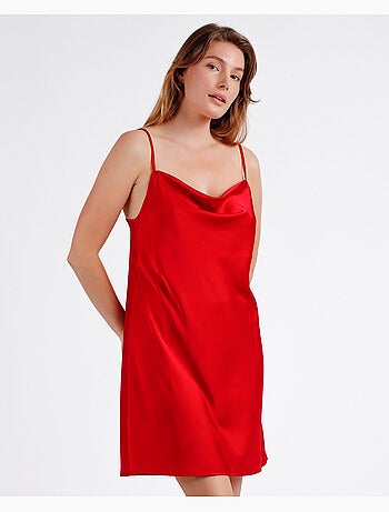 Chemise de nuit en satin de luxe pour femme ADMAS