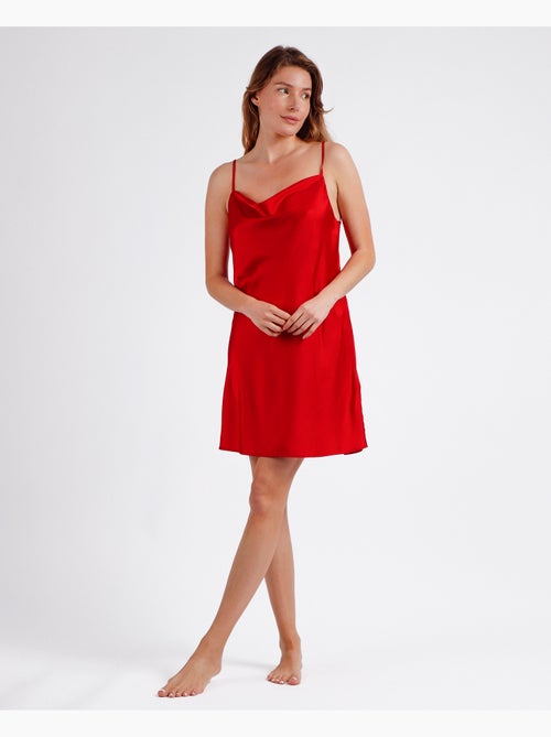 Chemise de nuit en satin de luxe pour femme ADMAS - Kiabi