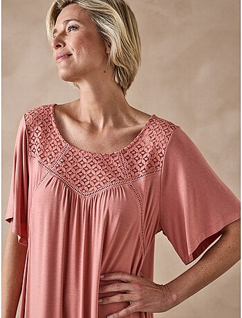Chemise de nuit évasée fluide