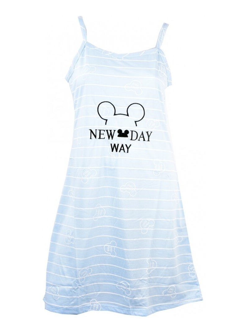 Chemise de Nuit Fantaisie HUMORISTIQUE Bleu - Kiabi