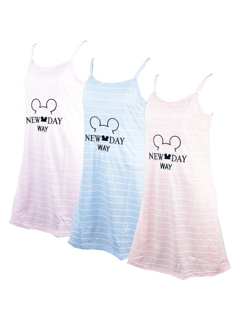 Chemise de Nuit Fantaisie HUMORISTIQUE Bleu - Kiabi