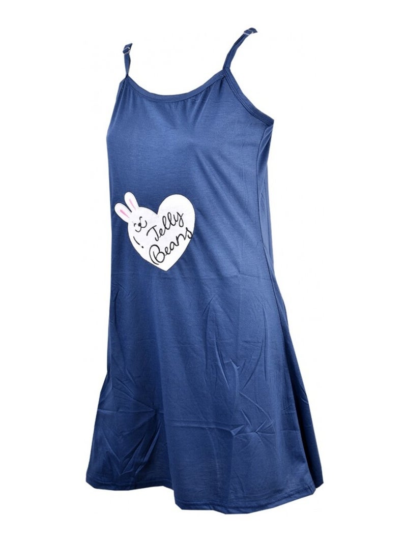 Chemise de Nuit Fantaisie HUMORISTIQUE Bleu marine - Kiabi