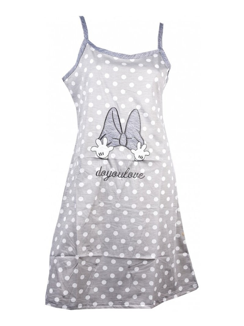Chemise de Nuit Fantaisie HUMORISTIQUE Gris - Kiabi