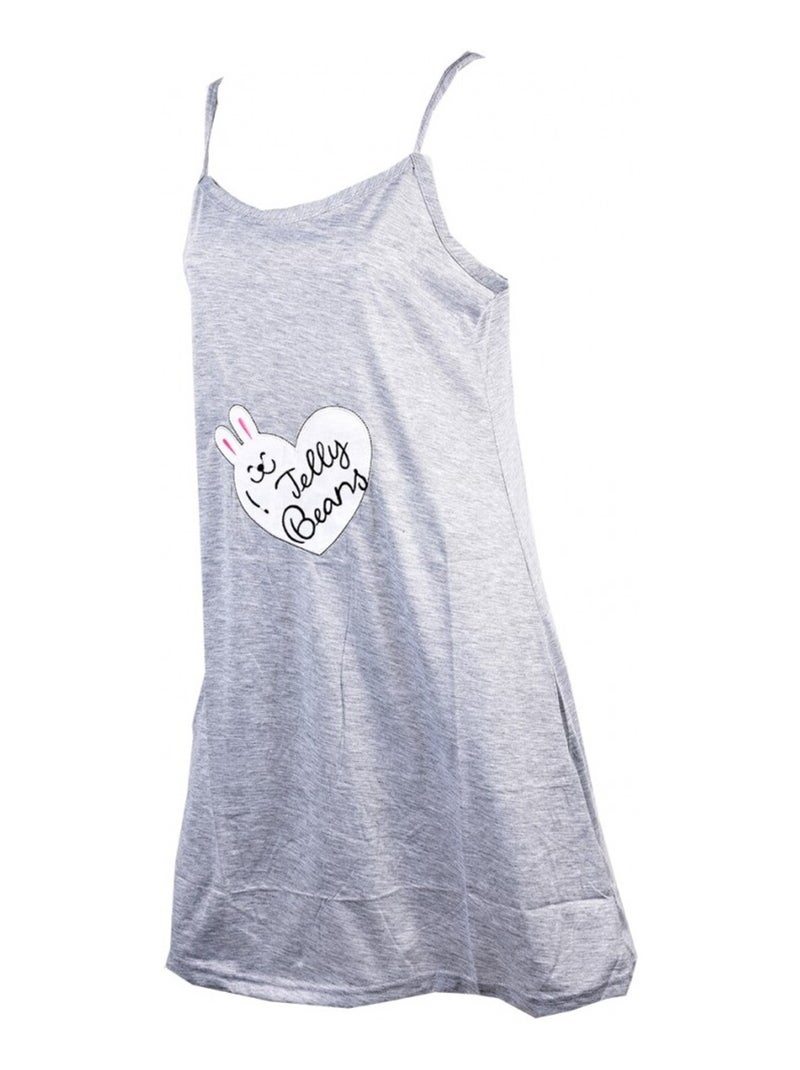 Chemise de Nuit Fantaisie HUMORISTIQUE Gris - Kiabi