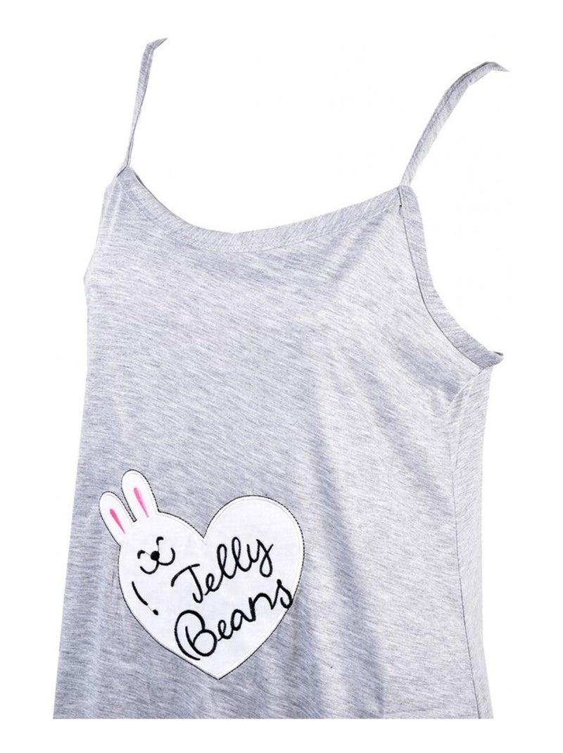 Chemise de Nuit Fantaisie HUMORISTIQUE Gris - Kiabi