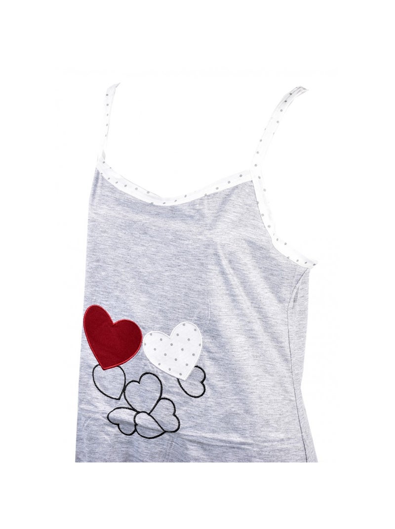 Chemise de Nuit Fantaisie HUMORISTIQUE Gris - Kiabi