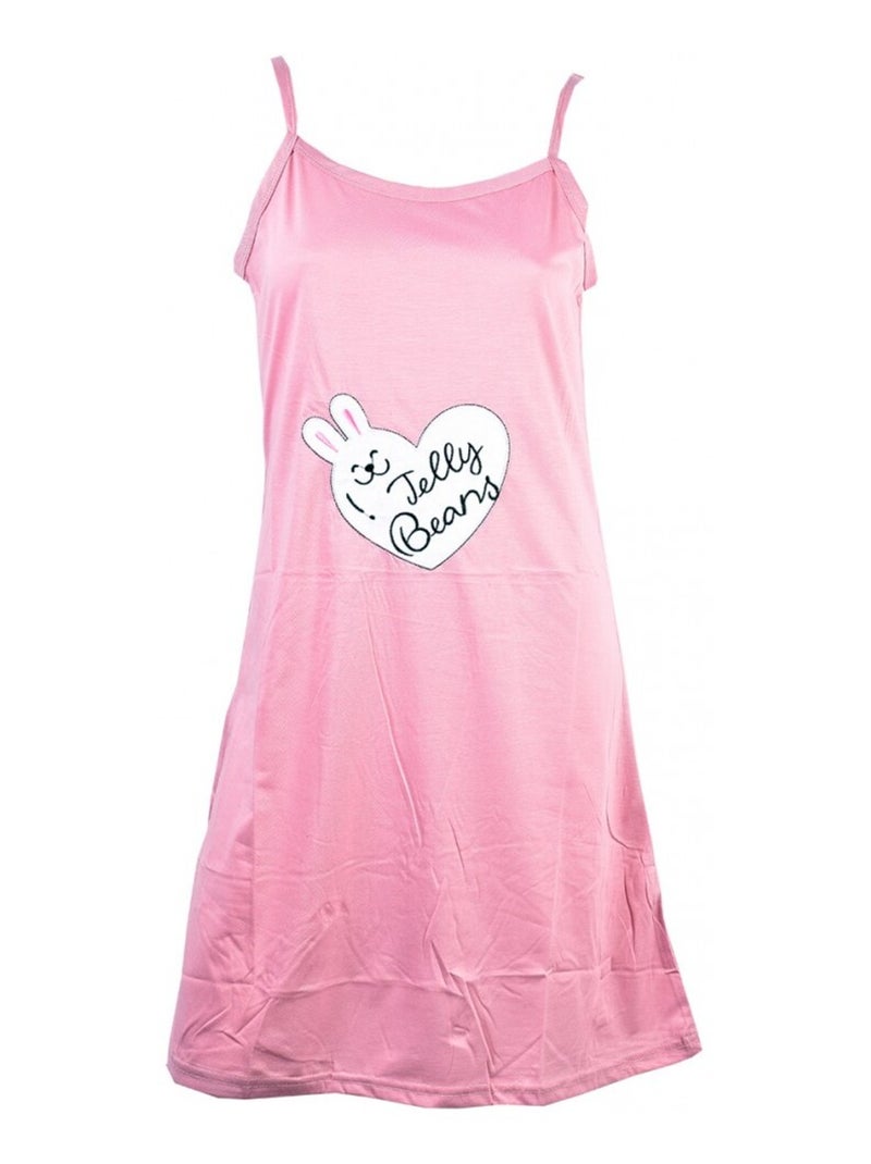 Chemise de Nuit Fantaisie HUMORISTIQUE Rose - Kiabi