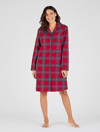 Chemise de nuit flanelle pur coton - Damart