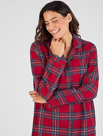 Chemise de nuit flanelle pur coton - Damart
