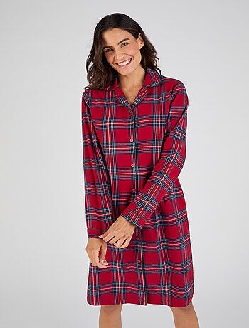 Chemise de nuit flanelle pur coton - Damart