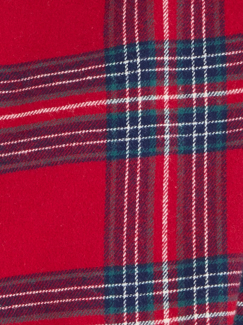 Chemise de nuit flanelle pur coton - Damart Rouge - Kiabi