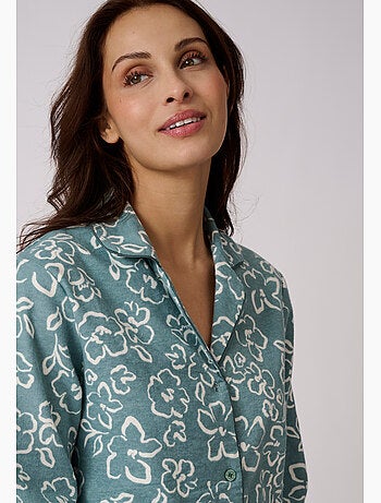 Chemise de nuit flanelle pur coton - Damart