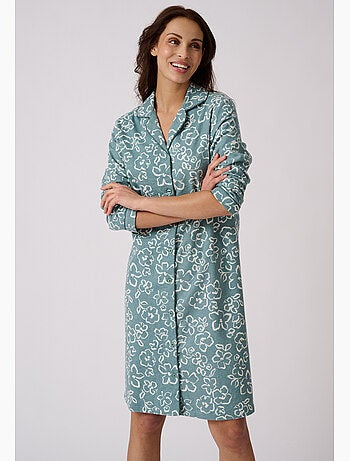 Chemise de nuit flanelle pur coton - Damart