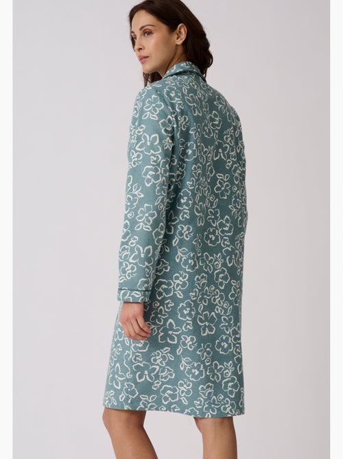 Chemise de nuit flanelle pur coton - Damart - Kiabi