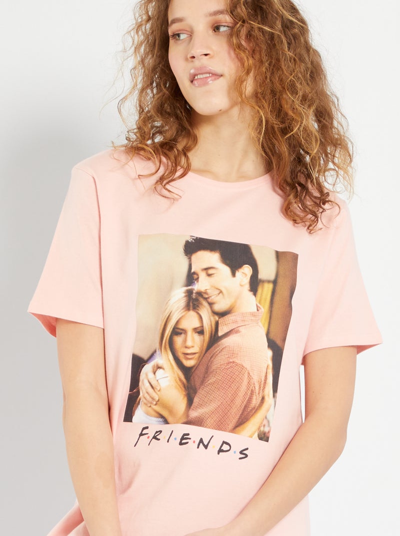 Chemise de nuit 'Friends' rose - Kiabi