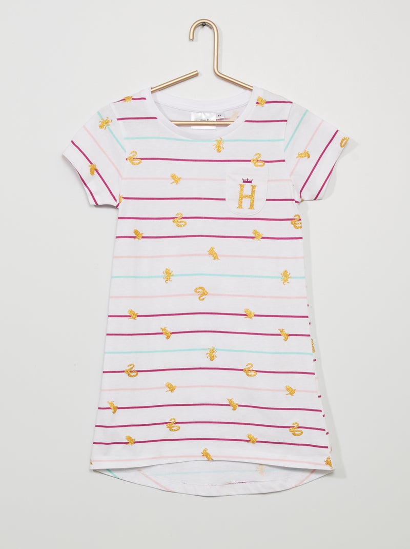 Chemise de nuit 'Harry Potter' Blanc - Kiabi