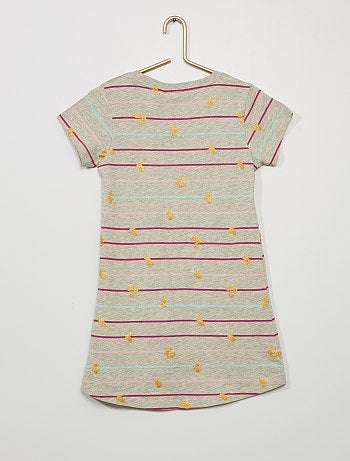 Chemise De Nuit À Manches Longue pour Enfant Fille 3-12Ans Imprimée Pyjama 