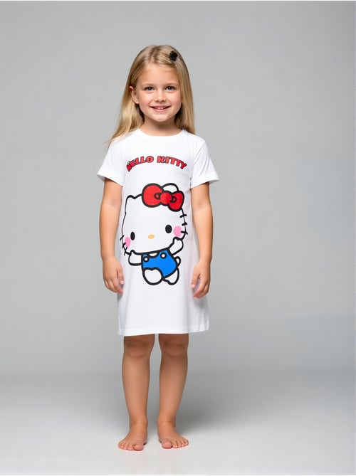 Chemise de Nuit Hello Kitty   | Licence Officielle - Kiabi