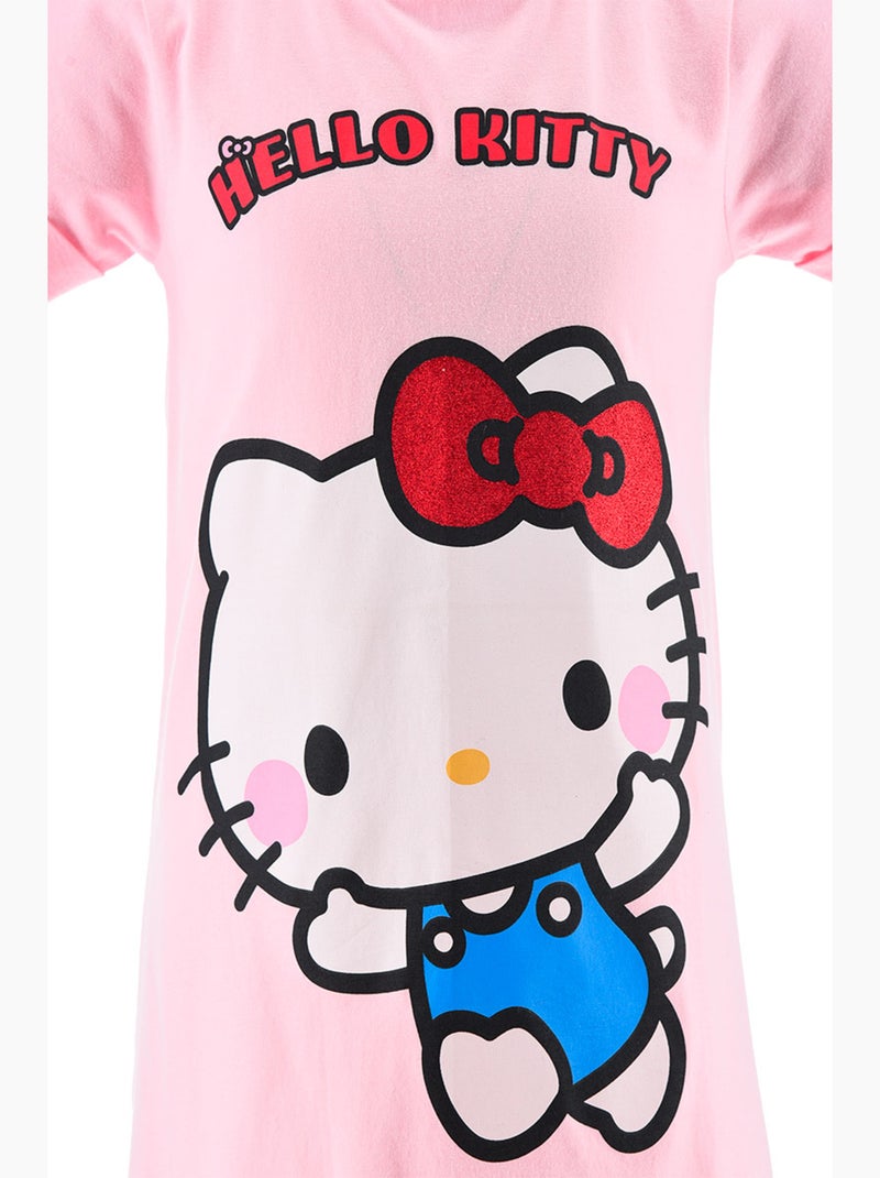 Chemise de Nuit Hello Kitty   | Licence Officielle Rose - Kiabi