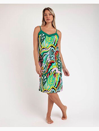 Chemise de nuit hippie de luxe à bretelles pour femme ADMAS LUXURY