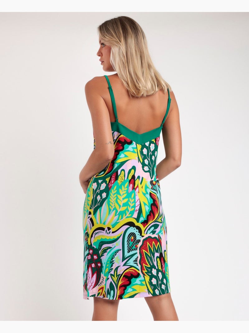 Chemise de nuit hippie de luxe à bretelles pour femme ADMAS LUXURY Multicolore - Kiabi