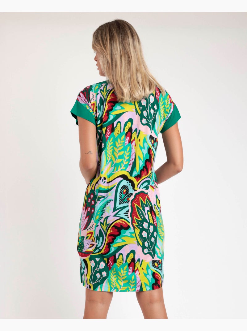Chemise de nuit hippie de luxe à manches tombantes pour femme ADMAS LUXURY Multicolore - Kiabi