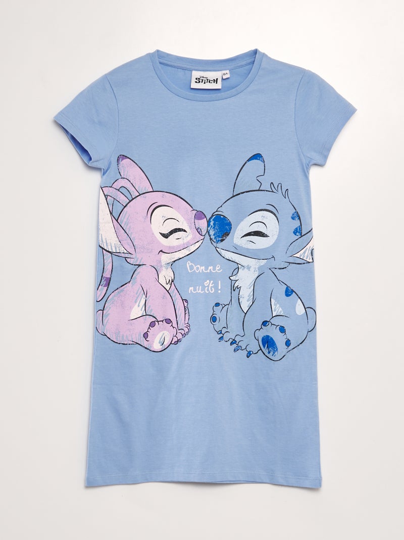 Chemise de nuit imprimé 'Stitch' Violet - Kiabi