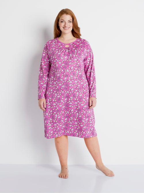Chemise de nuit imprimé végétal - Afibel - Kiabi Chemise de nuit imprimé végétal - Afibel - Kiabi
