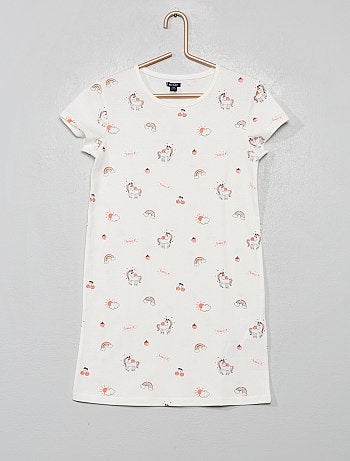 Chemise de nuit imprimée all over