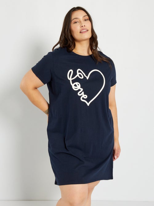 Chemise de nuit imprimée - Kiabi